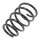 Suspension Spring rear axle coil spring Ø 137 mm KYB for FIAT UNO