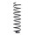 Suspension Spring rear axle coil spring Ø 111 mm KYB for VW PASSAT