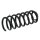 Suspension Spring rear axle coil spring Ø 127 mm KYB for AUDI 100