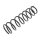 Suspension Spring rear axle coil spring Ø 99 mm KYB for HONDA CIVIC and others