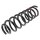 Suspension Spring rear axle coil spring Ø 118 mm KYB for VW TOUAREG