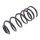 Suspension Spring rear axle coil spring Ø 130 mm KYB for FIAT PALIO