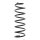 Suspension Spring rear axle coil spring Ø 133 mm KYB for e.g. LANCIA PHEDRA