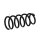 Suspension Spring rear axle coil spring Ø 108 mm KYB for HONDA CIVIC