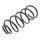 Suspension Spring rear axle coil spring Ø 158 mm KYB for KIA SORENTO
