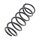 Suspension Spring rear axle coil spring Ø 112 mm KYB for e.g. NISSAN ALMERA