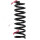 Suspension Spring rear axle coil spring Ø 101 mm KYB for KIA CARENS
