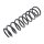 Suspension Spring rear axle coil spring Ø 102 mm KYB for MITSUBISHI LANCER