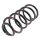 Suspension Spring rear axle coil spring Ø 125 mm KYB for FIAT COUPE