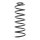 Suspension Spring rear axle coil spring Ø 118 mm KYB for SAAB 9-5