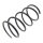 Suspension Spring front axle coil spring Ø 176 mm KYB for e.g. MITSUBISHI SPACE