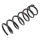 Suspension Spring front axle coil spring Ø 112 mm KYB for LEXUS IS