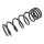 Suspension Spring rear axle coil spring Ø 132 mm KYB for OPEL FRONTERA