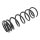 Suspension Spring rear axle coil spring Ø 132 mm KYB for OPEL FRONTERA