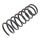 Suspension Spring rear axle coil spring Ø 119 mm KYB for JAGUAR X-TYPE