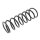 Suspension Spring rear axle coil spring Ø 119 mm KYB for JAGUAR X-TYPE