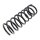 Suspension Spring rear axle coil spring Ø 129 mm KYB for TOYOTA PICNIC