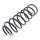 Suspension Spring rear axle coil spring Ø 172 mm KYB for TOYOTA LAND