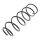 Fahrwerksfeder Vorderachse Schraubenfeder Ø 162 mm KYB für u.a. PEUGEOT 406