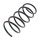Suspension Spring front axle coil spring Ø 144 mm KYB for RENAULT TWINGO