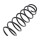 Suspension Spring front axle coil spring Ø 137 mm KYB for SEAT IBIZA and others