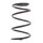 Suspension Spring front axle coil spring Ø 188 mm KYB for NISSAN MURANO
