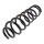 Suspension Spring front axle coil spring Ø 124 mm KYB for LEXUS LS