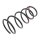 Suspension Spring front axle Ø 173 mm KYB for NISSAN PRIMERA and others