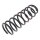 Suspension Spring rear axle coil spring Ø 124 mm KYB for e.g. VOLVO 740