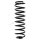 Suspension Spring rear axle coil spring Ø 123 mm KYB for e.g. VOLVO 740