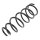 Suspension Spring rear axle coil spring Ø 139 mm KYB for LEXUS LS