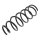 Suspension Spring rear axle coil spring Ø 139 mm KYB for LEXUS LS