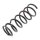 Suspension Spring rear axle coil spring Ø 134 mm KYB for LEXUS GS