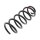 Suspension Spring rear axle coil spring Ø 124 mm KYB for e.g. AUDI A6