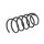 Suspension Spring rear coil spring Ø 142 mm KYB for e.g. CHEVROLET LACETTI