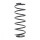 Suspension Spring front axle coil spring Ø 142 mm KYB for e.g. AUDI 80