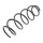 Suspension Spring front axle coil spring Ø 135 mm KYB for CITROËN C2