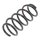 Suspension Spring front axle coil spring Ø 132 mm KYB for OPEL MERIVA