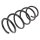 Suspension Spring front axle coil spring Ø 155 mm KYB for e.g. RENAULT GRAND
