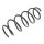 Suspension Spring front axle coil spring Ø 129 mm KYB for FORD FIESTA