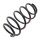 Suspension Spring front axle coil spring Ø 168 mm KYB for NISSAN QASHQAI
