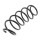 Suspension Spring front axle coil spring Ø 135 mm KYB for PEUGEOT 207