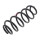 Suspension Spring front axle coil spring Ø 136 mm KYB for e.g. VW PASSAT
