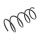 Suspension Spring front axle coil spring Ø 142 mm KYB for RENAULT TWINGO