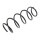 Suspension Spring front axle coil spring Ø 134 mm KYB for SKODA FABIA