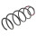 Suspension Spring front axle coil spring Ø 143 mm KYB for CITROËN C2