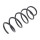 Suspension Spring front axle coil spring Ø 145 mm KYB for OPEL CORSA
