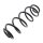 Suspension Spring front axle coil spring Ø 132 mm KYB for e.g. AUDI A6