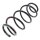 Suspension Spring front axle coil spring Ø 167 mm KYB for e.g. OPEL SIGNUM