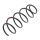 Suspension Spring front axle coil spring Ø 141 mm KYB for CITROËN C2